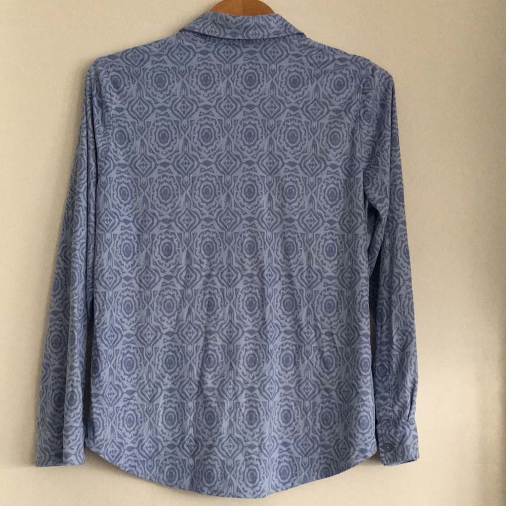 Chico’s Button Down Long Sleeve Patterned Top - image 5